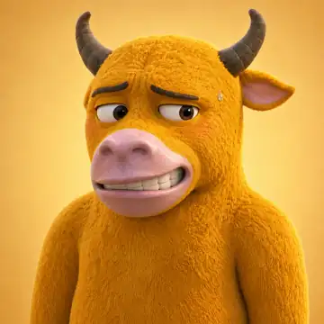 Awkward bull reaction