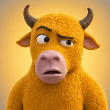 Confused bull reaction