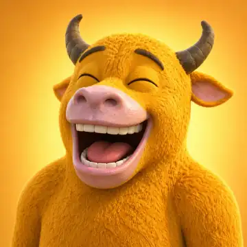 Laughing bull reaction