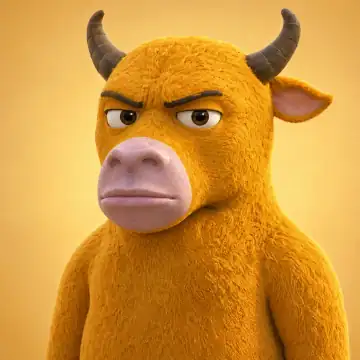 Serious bull reaction